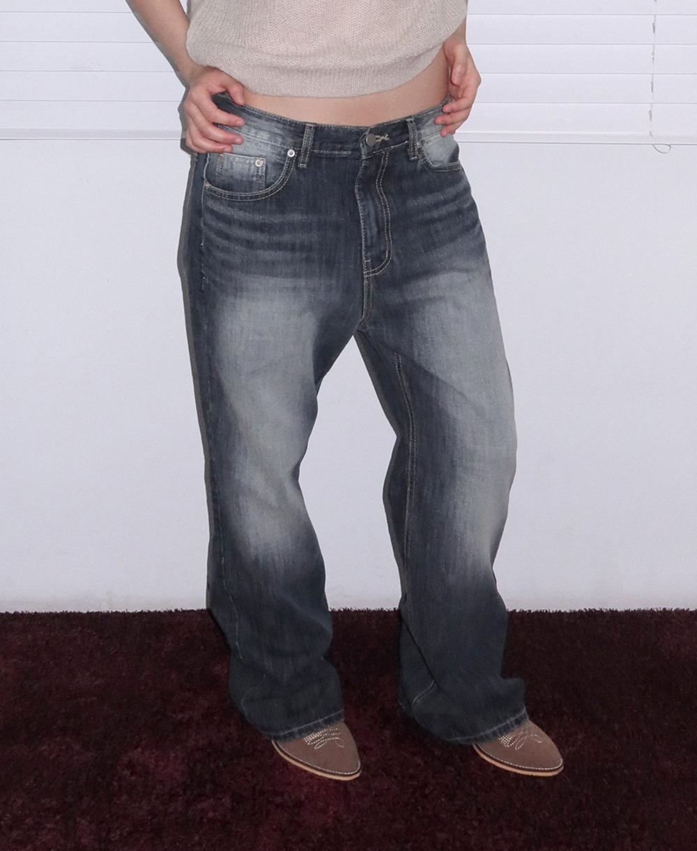 데인 캣브러쉬 플레어 데님팬츠