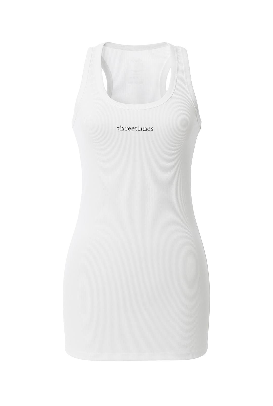 韓国商品/THREETIMES Groovin tank top threetimes(スリータイムズ) タンクトップ(レディース) - 海外