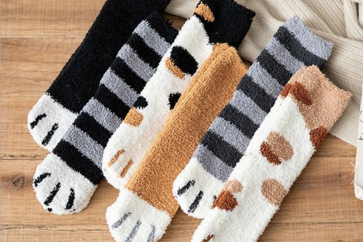 수면양말 수족냉증 롱 수면 양말 긴 임산부 산모 산후조리 극세사 기모 보온 패션 겨울 털