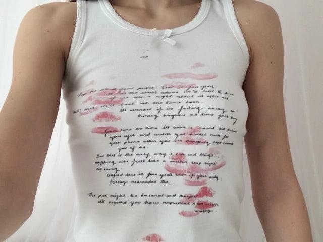 Love Letter Bow Tank - M