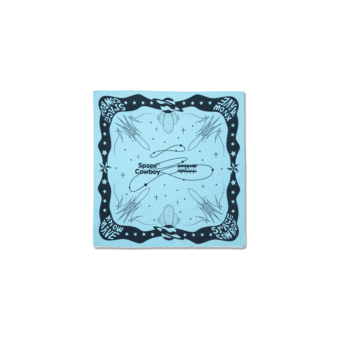 KNOW WAVE X SPACE COWBOY BANDANA KNA081u (TEAL BLUE)