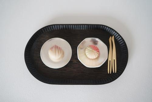 백소연작가] 원형, 팔각 은칠 굽접시