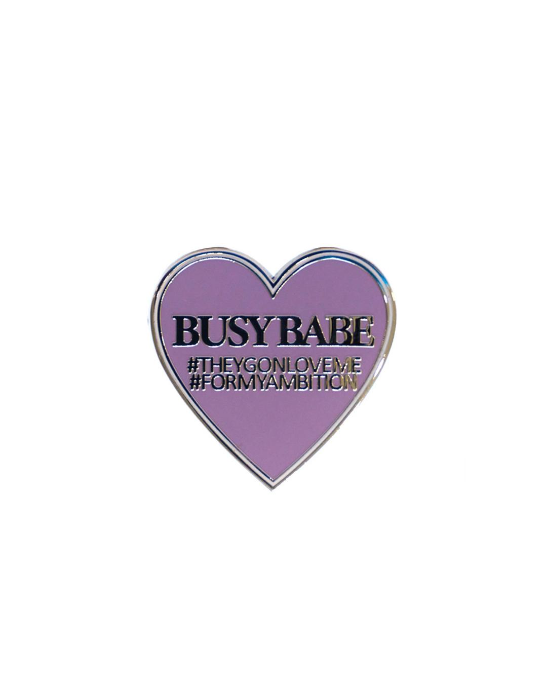 BUSY BABE PURPLE BADGE