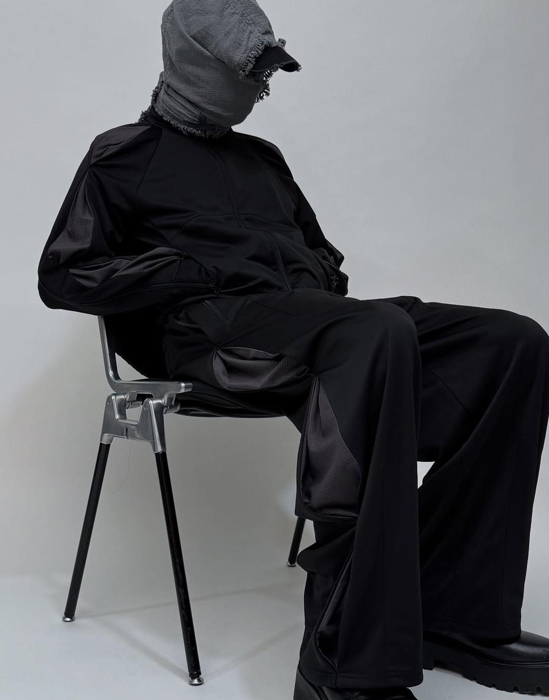 Enigma Track Bottoms (Black / Dark Grey)