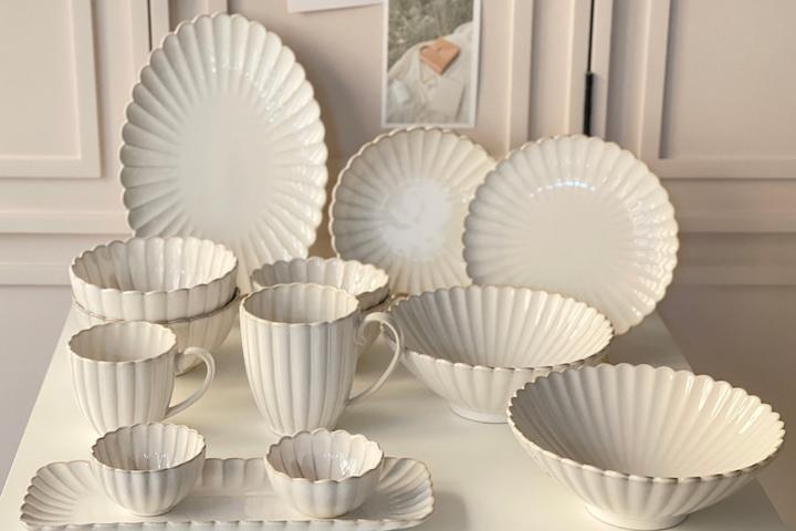 로하스 2인 홈세트 빈티지 접시 세트 E 14P