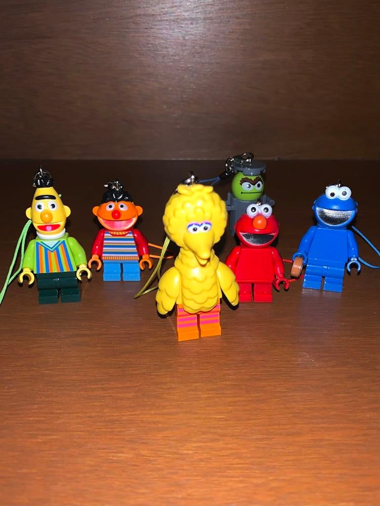 (6type) sesame street keyring 세서미스트리트 키링 엘모 쿠키몬스터