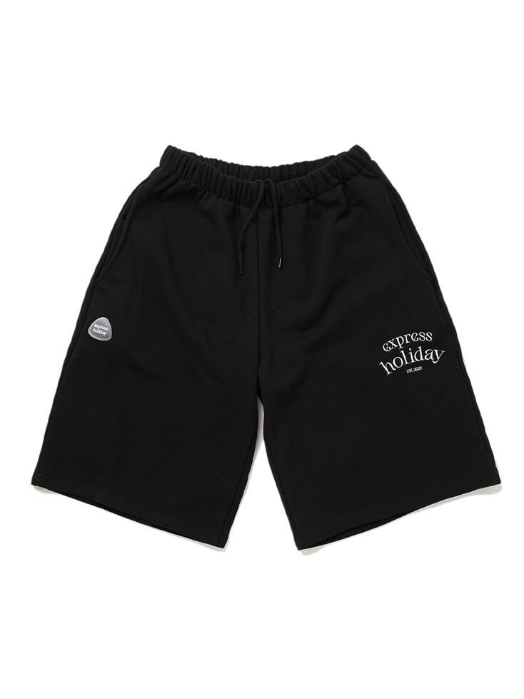 Basic Logo Half Pants_Black