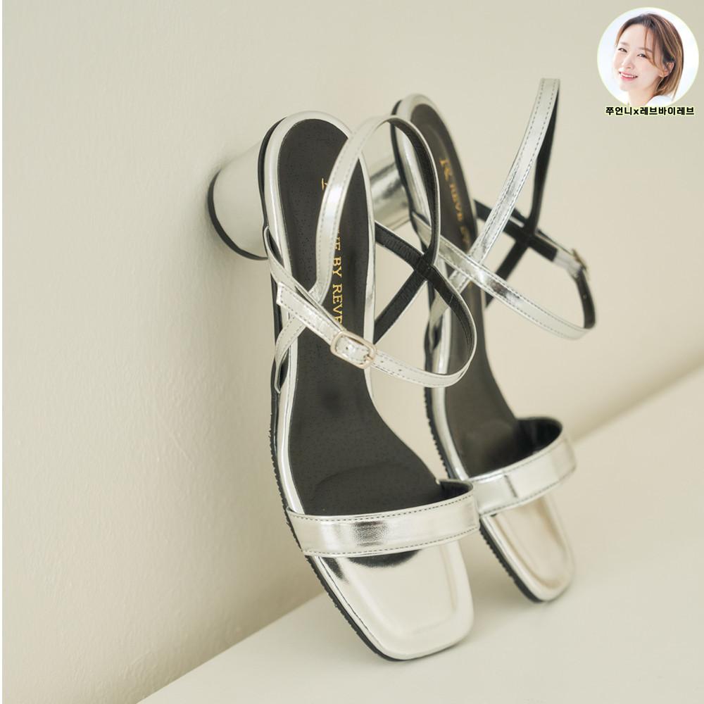 [쭈언니콜라보] NEW 앙트르샤 심플 샌들 Silver[3cm,5cm]