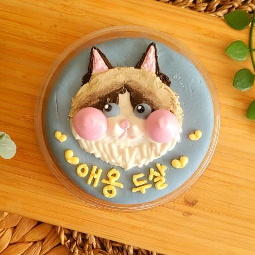 😻고양이전용/두부X,고기O, 레터링 빵떡케이크🎂