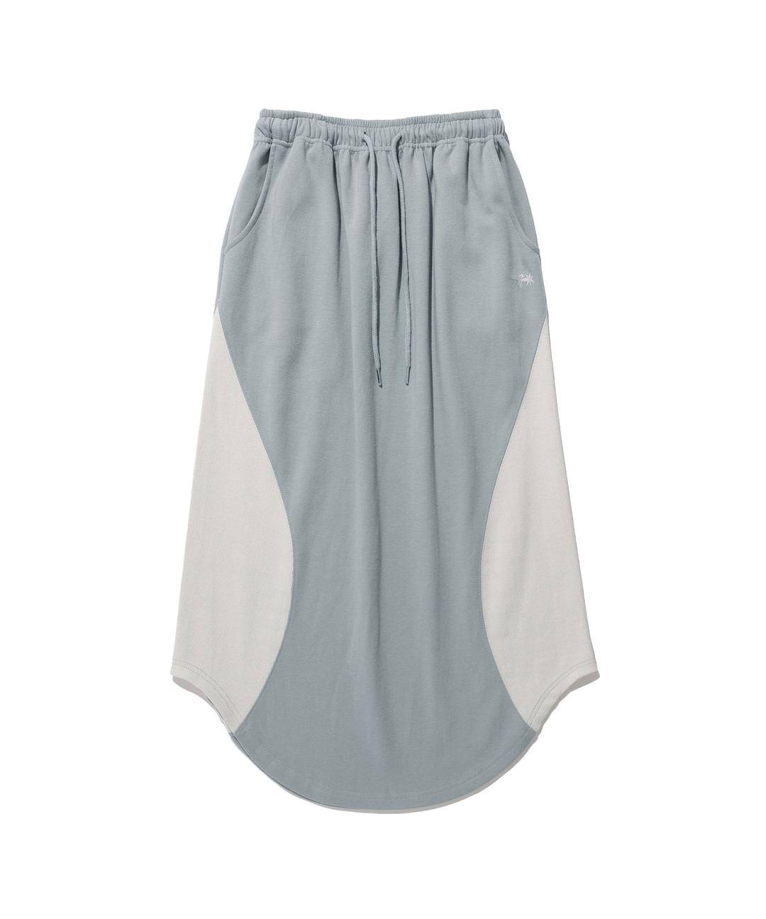 SIDE RIB SWEAT SKIRT[GREY]
