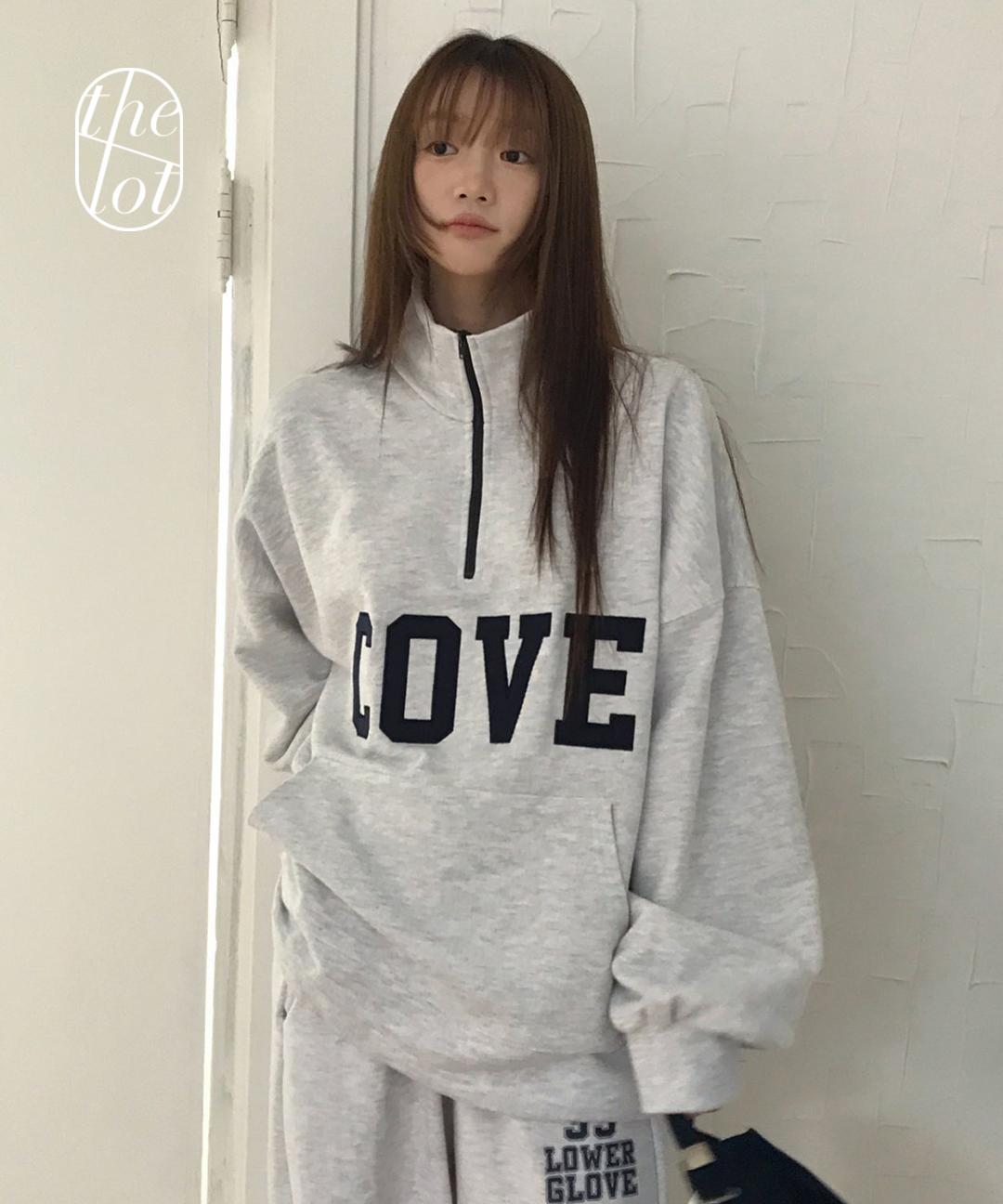 더롯 [call my name] 콜마이네임 코브 하프 집업 맨투맨 (2color) 오버핏/루즈핏/아노락/반집업/스웻셔츠/데일리/캠퍼스룩/봄신상