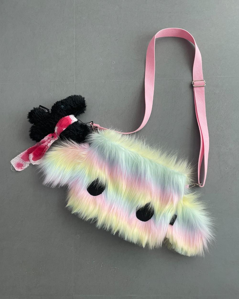 Puppy in cottoncandy