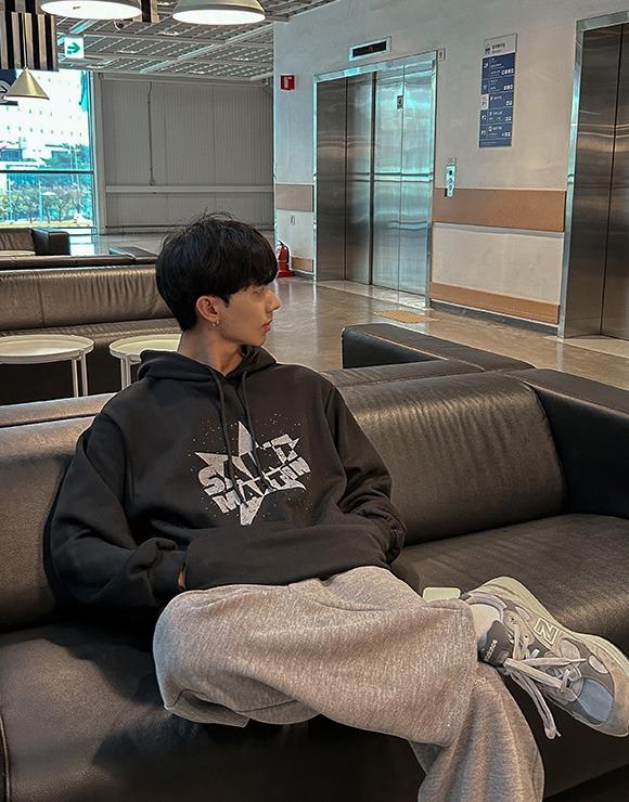 [기모] 마틴 스타 오버핏 후드