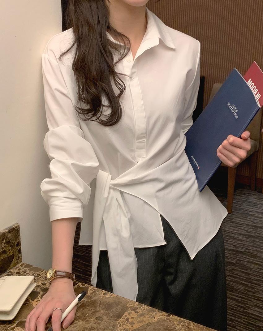 리안 랩 셔츠 블라우스 2color!