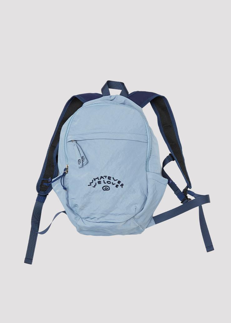 NYLON BACKPACK WE LOVE  BLUE