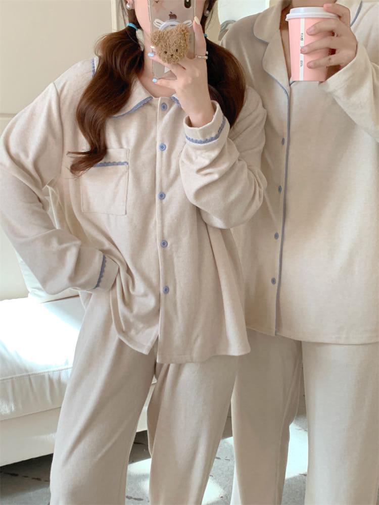 인절미 모찌 커플 잠옷 홈웨어 신혼부부 파자마파티