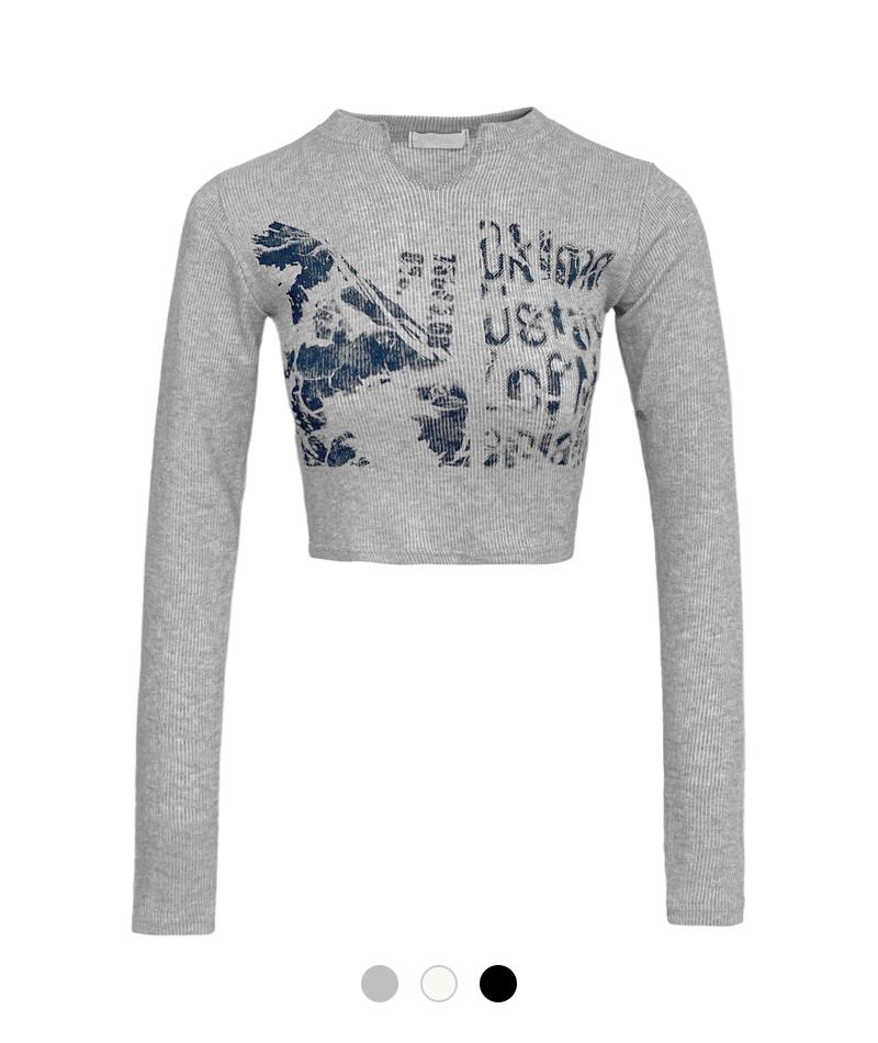 파일럿 크롭 티셔츠