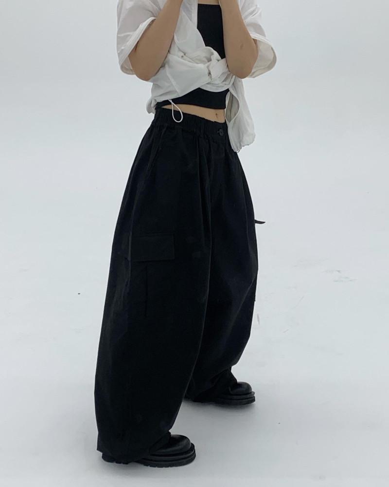 투웨이 바스락 와이드 벌룬 카고 팬츠 2color