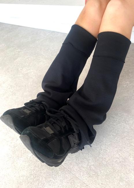 rib leg warmer (4color)