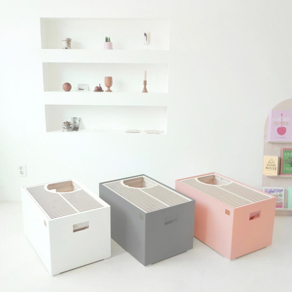 캣돌 피치 part1 고양이 대형 원목 화장실