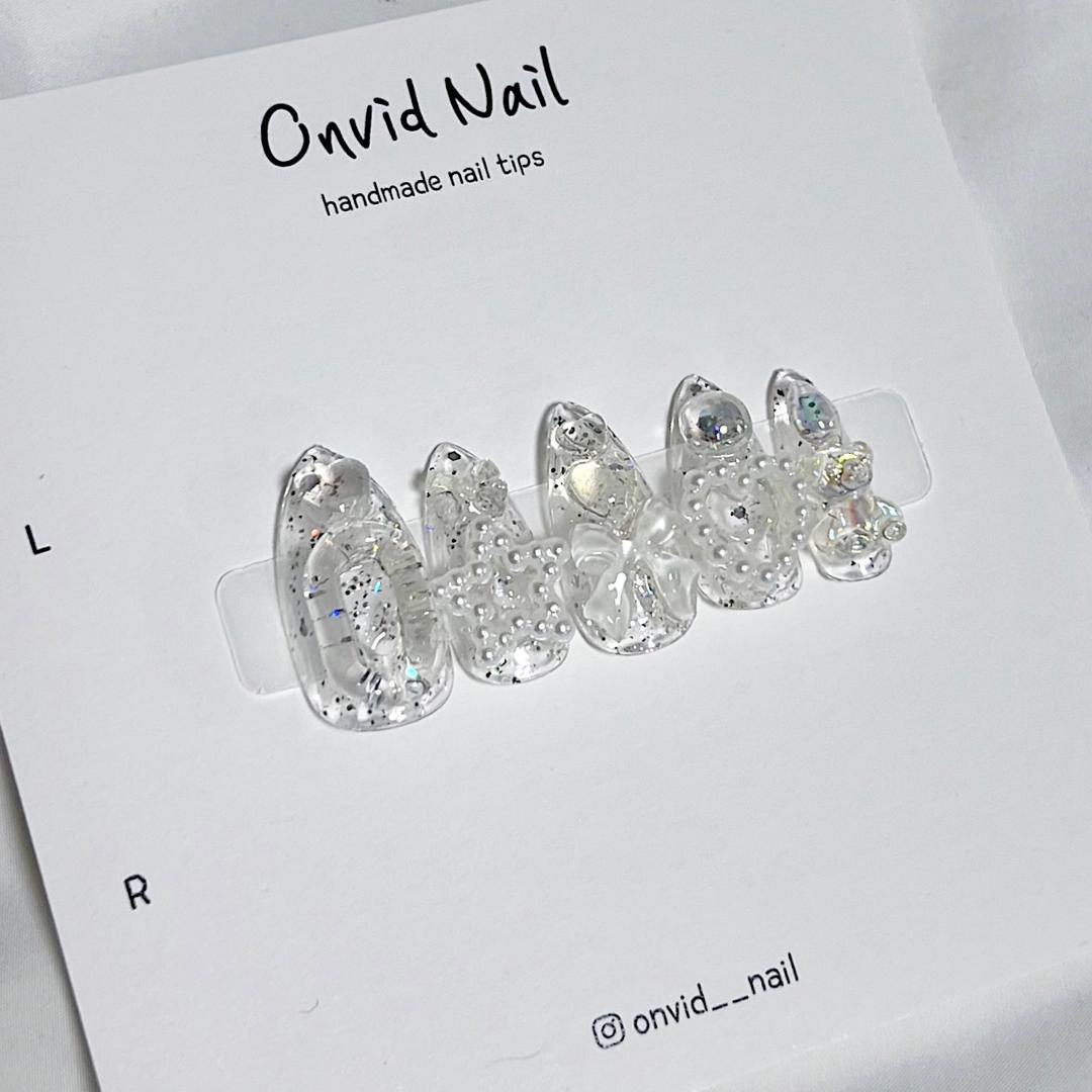 풀파츠얼음v2수제네일팁