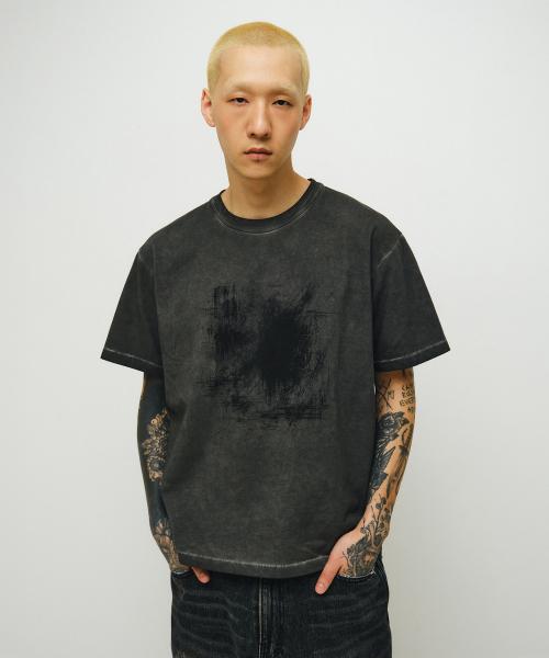 Archive trace 1/2 T-shirt (vtg gray)