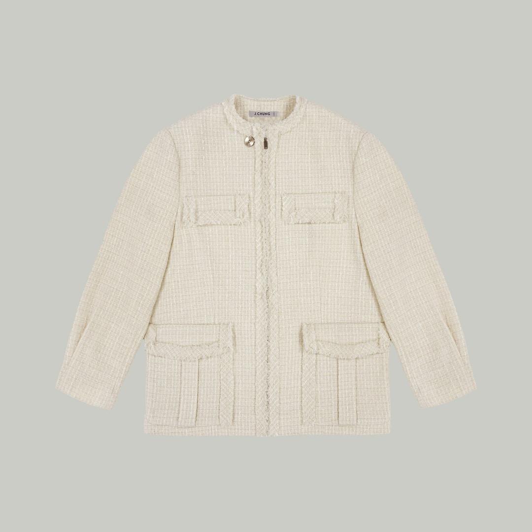 Anubis Tweed Jacket_Ivory