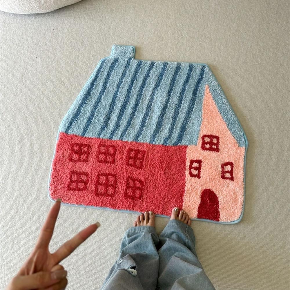 키치 하우스 러블리 포인트 러그 인테리어 터프팅 발매트