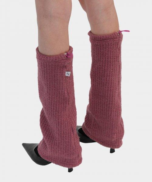 Closie string waffle leg warmer (purple)