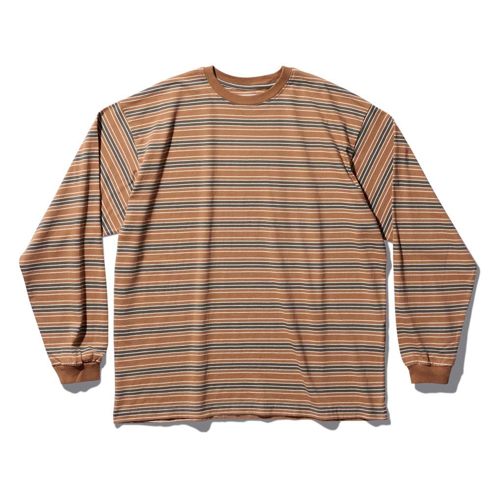 Leo VTG Striped LS Tee L-Brown