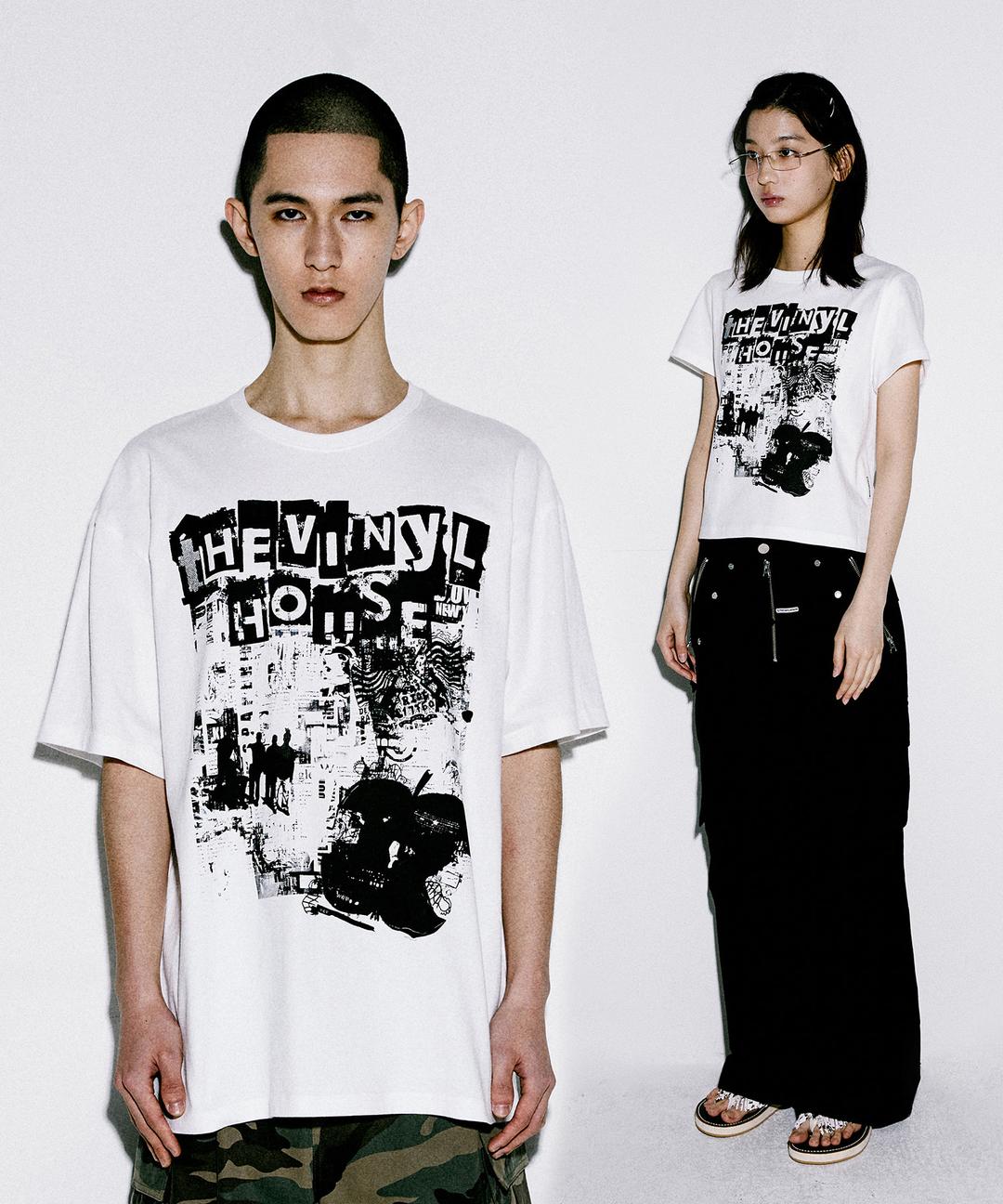 NEWSPAPER TEE WHITE