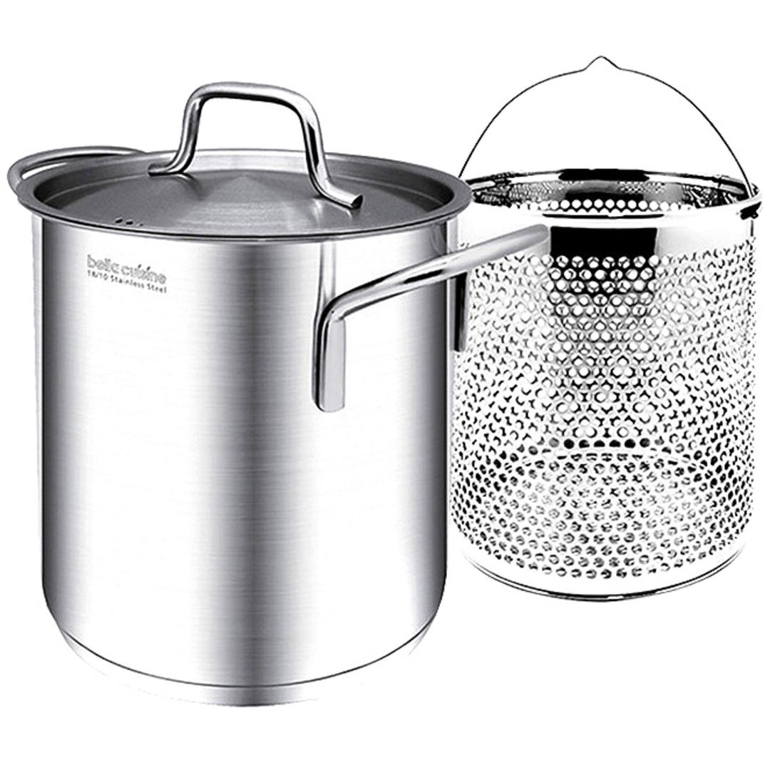 벨라쿠진 파스타 채망 양수냄비 세트 - 양손냄비 | 쿠팡