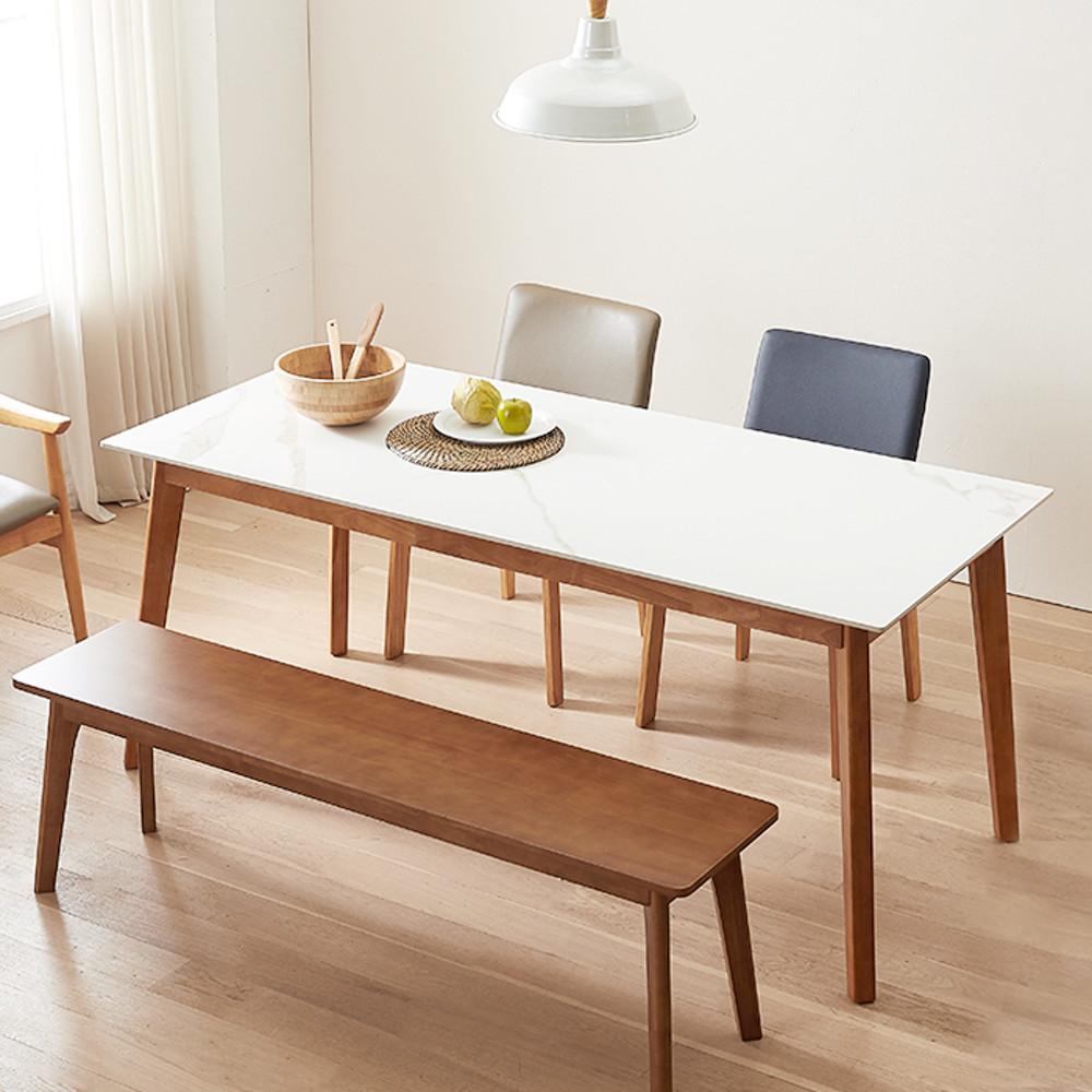 보루네오 엘리브 믹스 세라믹 원목 식탁 테이블 1800 dp052