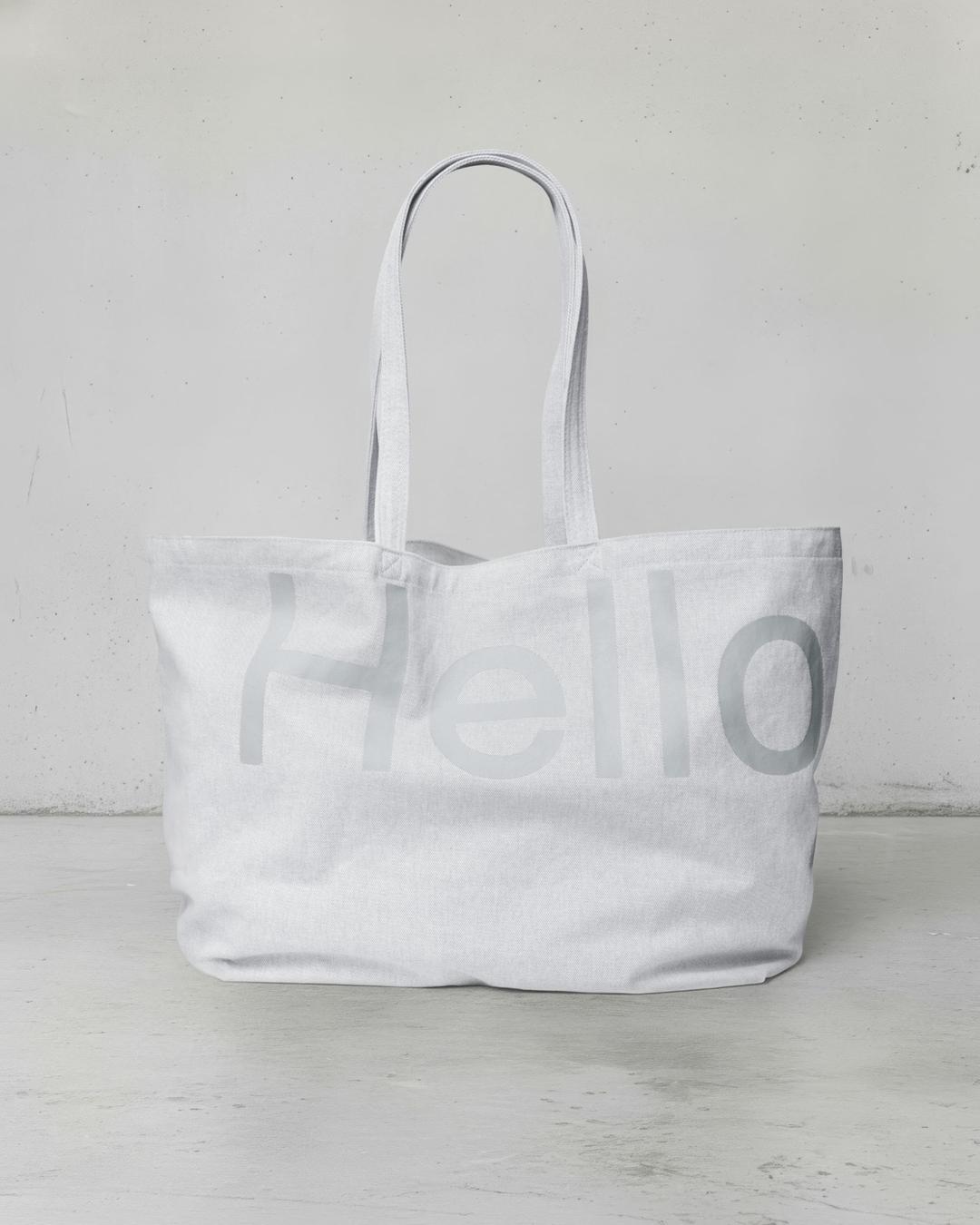 Big tote bag - Washed gray