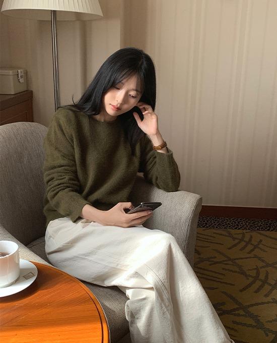 메리어라운드 솔라 라운드 (knit)(앙고라40%)(울30%)