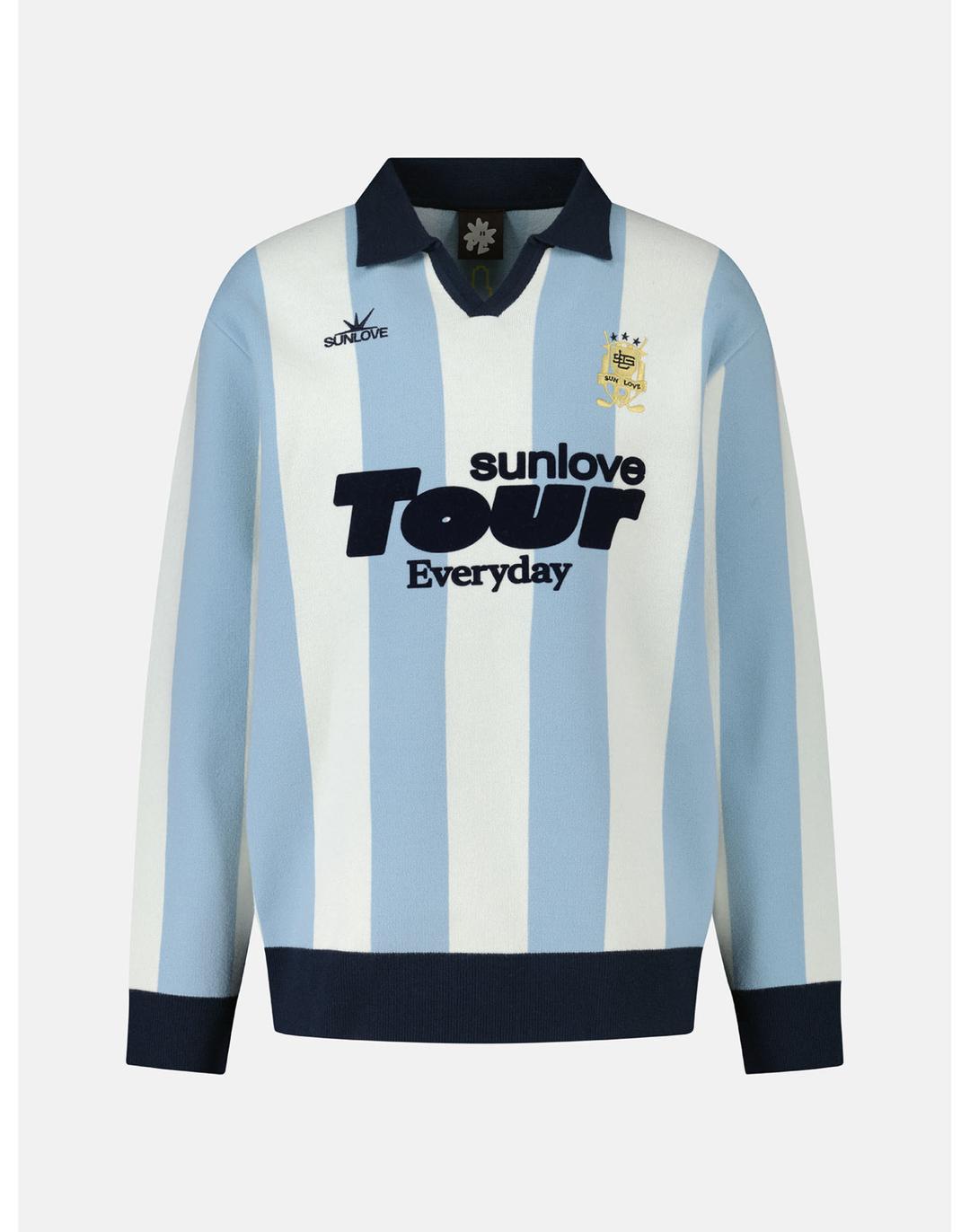 Club Knit Polo Sky Blue