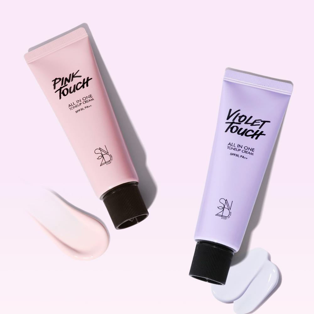 올인원 톤업크림(핑크/바이올렛)