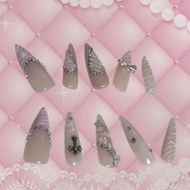 [handmade] babypink gyaru nail ✿