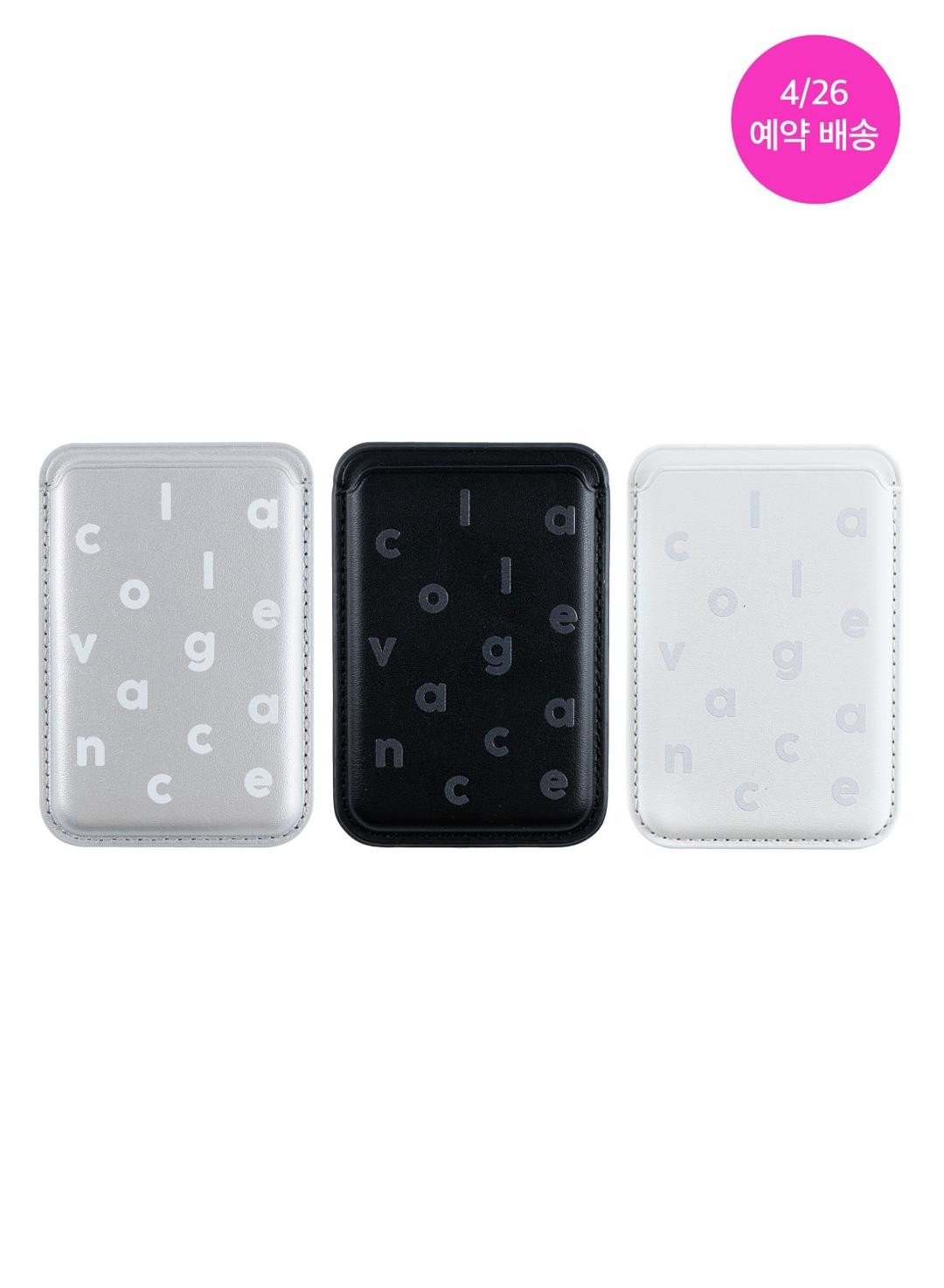 [~4/23 10% OFF] Logo Alphabet MagSafe Card Wallet (3type)