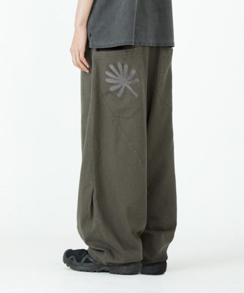DD structure balloon chino pants (DARK MOCHA)