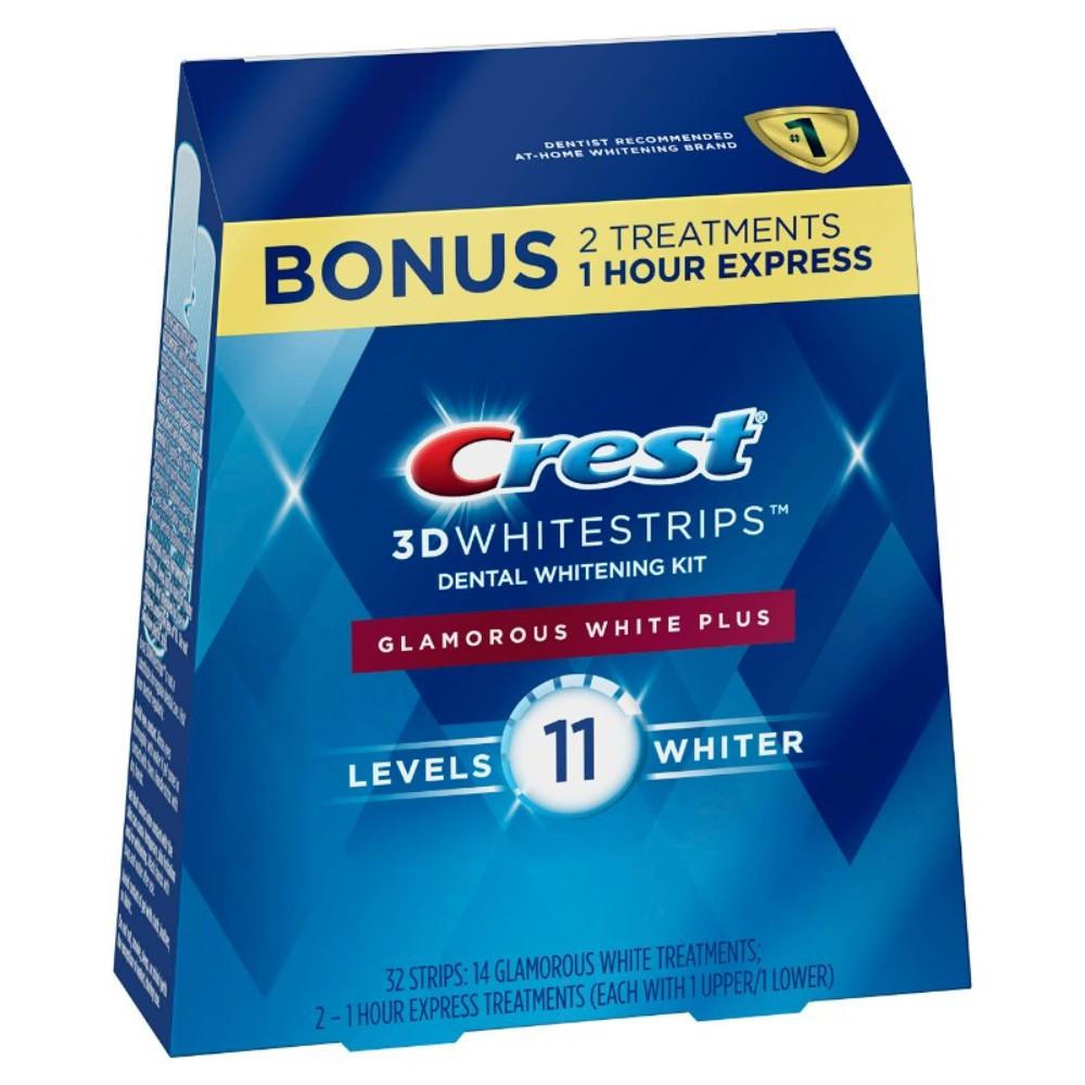 Crest 3D 치아 화이트 스트립스 글래머러스 11레벨
