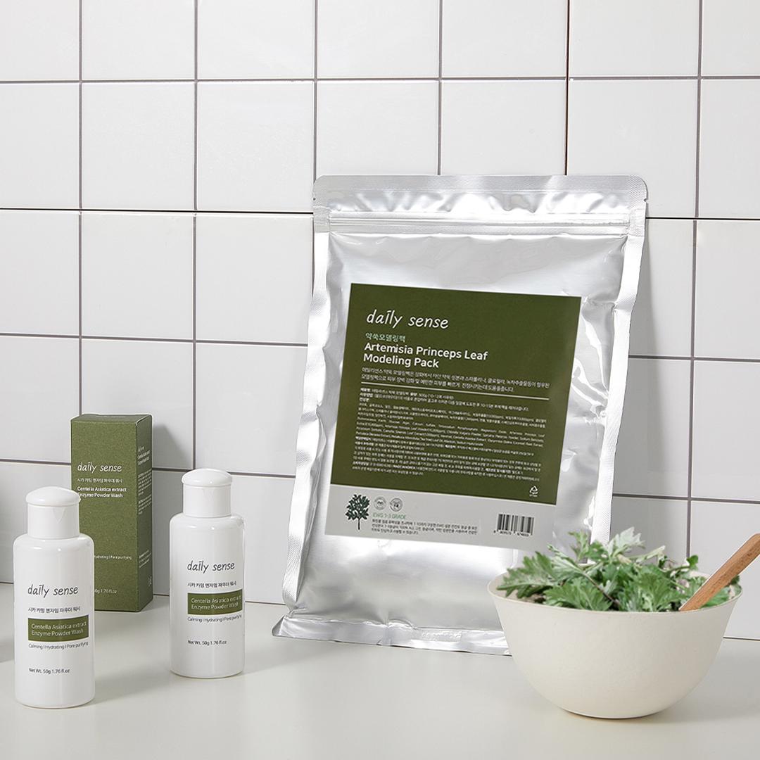 [진정세트] 약쑥모델링팩+시카효소파우더클렌저 SET