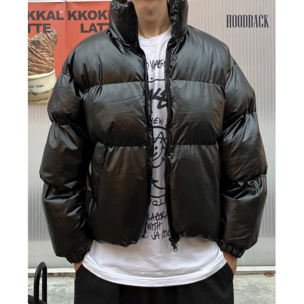 유광패딩 커플숏패딩 남자크롭패딩