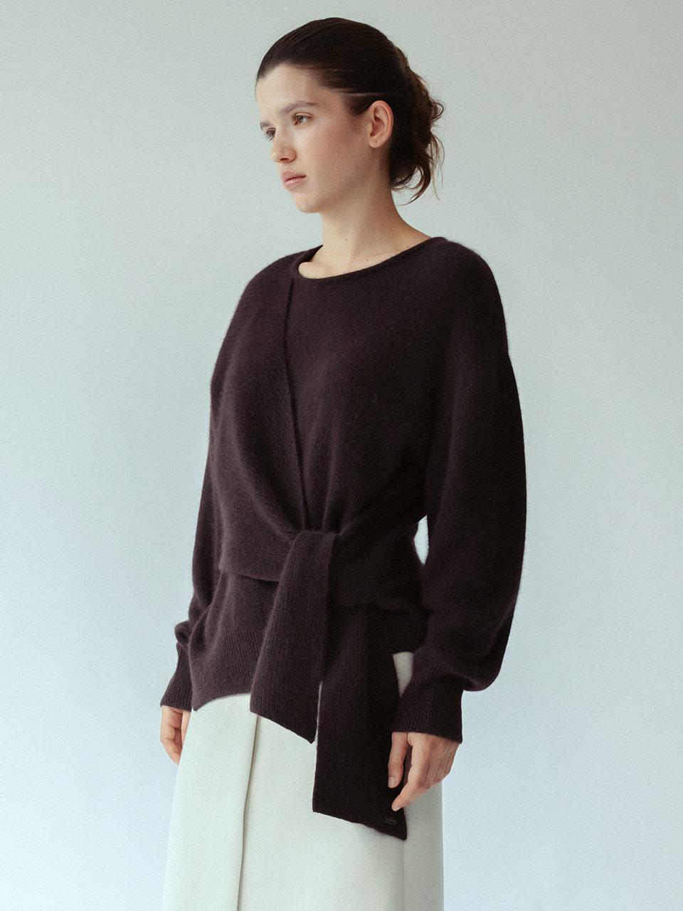 Racoon Tied Knit Pullover SK5WP476_2color