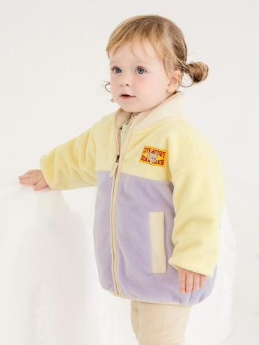 [밀크베이비] 보들 컬러 폴라플리스 유아점퍼