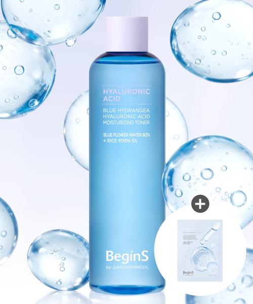 블루 수국 히알루론산 수분 토너 300ml (수분 마스크 1매 증정)