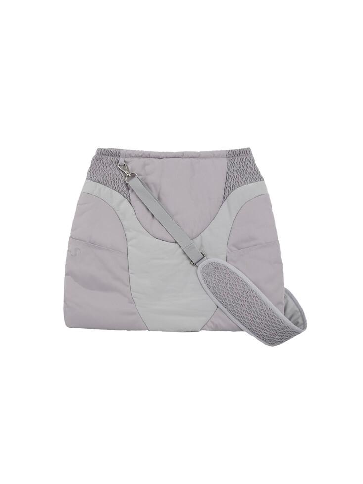 Padded Cross bag Skirt / Grey