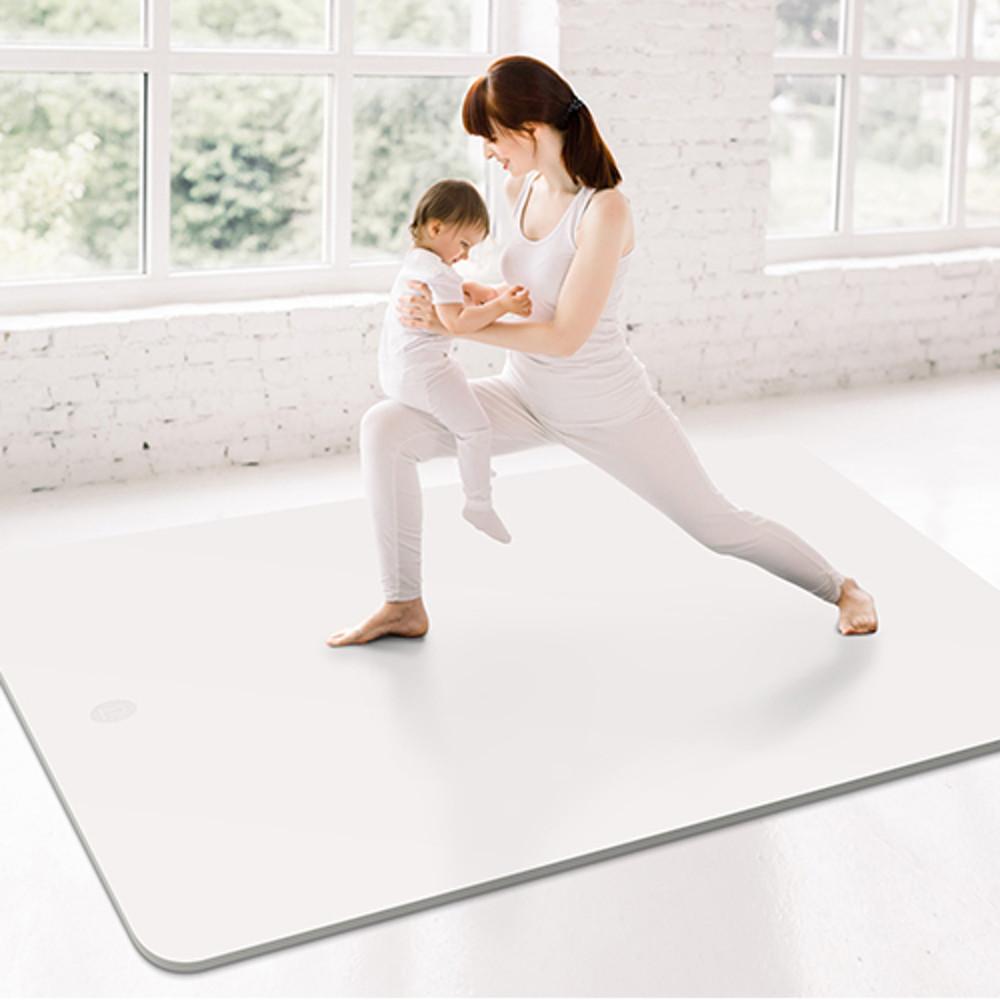 비핏 요가매트 층간소음방지 대형 자이언트 운동매트 홈트 TPE 10mm 자이언트 네추럴크림