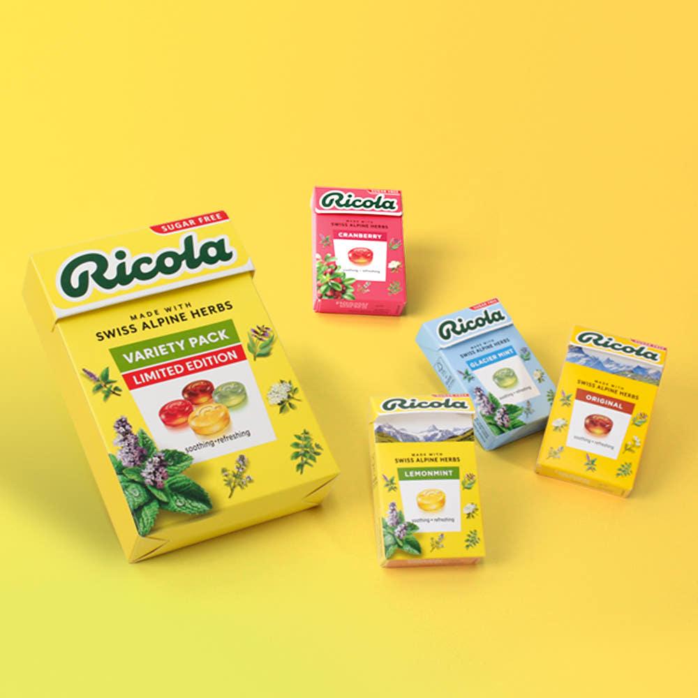 리콜라 스위스 허브 캔디 40g 8개 자이언트 선물패키지 1팩