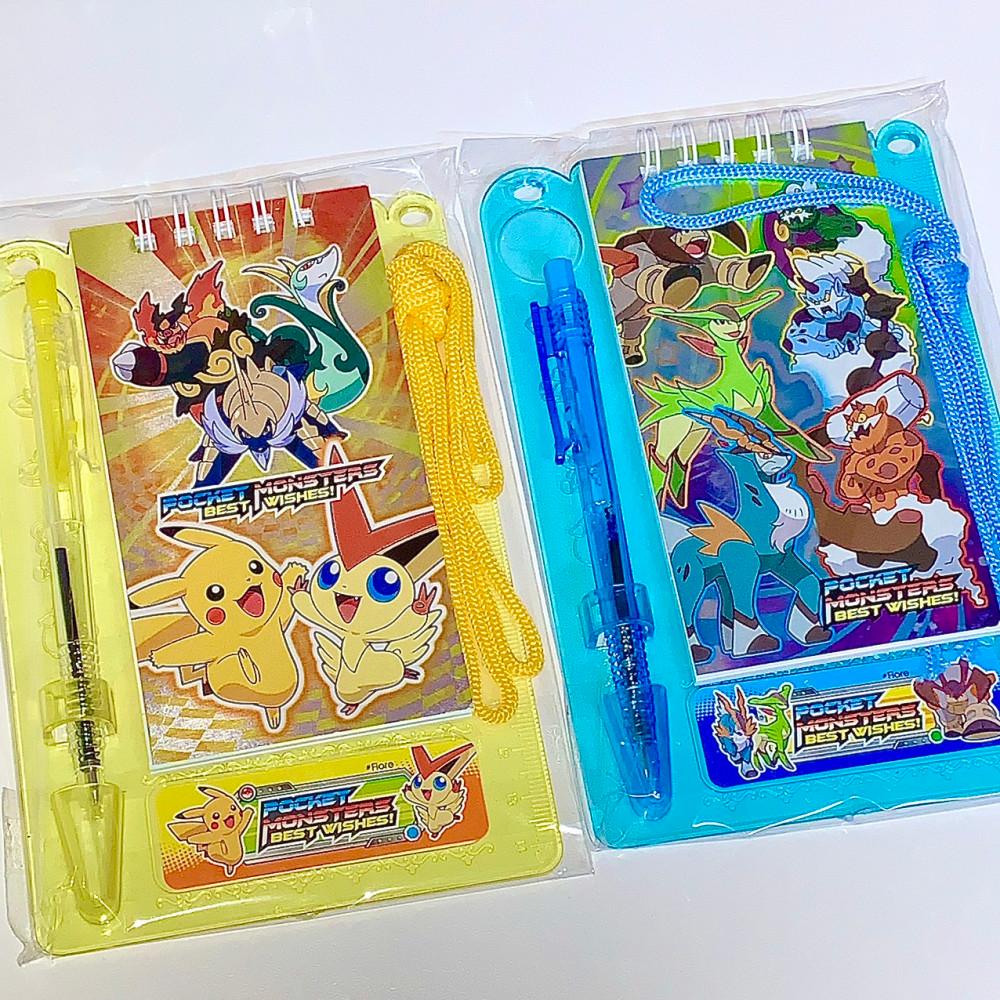 [고전문구] 포켓몬스터 목걸이 수첩 볼펜 모양자 세트